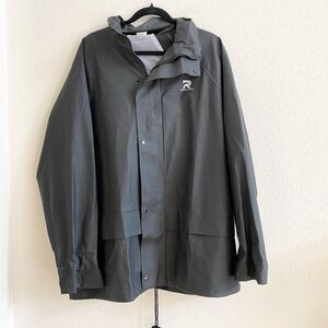 RainRider Raincoat Mens Hooded Waterproof Heavy Duty Outdoors Fishing Large